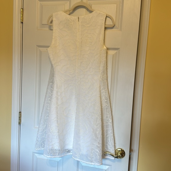 DKNY off white fit and flare dress - Picture 2 of 6